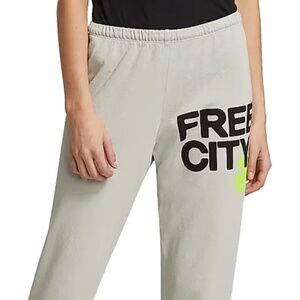 FREECITY Logo Cotton Sweatpants - Stardust XL